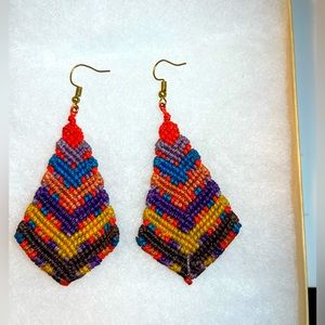 Beautiful Colombian earrings, New without tags
